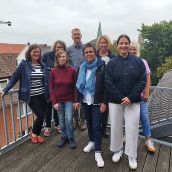 Gruppenbild zu den Besuchstagen im Lebensraum Diakonie 2024 aus Lüneburg